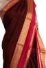 Pure Contrast Mysore Crepe Silk Saree